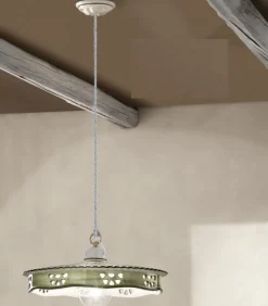 Alessandria Sospensione, Con Fili Di Diversi Colori Sul Paraluce