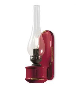 Applique Italiana, Brasilia Di Ferroluce, Realizzata In Ceramica Con Finiture Anticate Effetto Vintage.