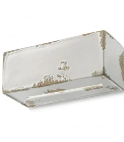 Applique Oslo Di Ferroluce, Realizzata In Ceramica Con Finiture Vintage. 100% Made In Italy.