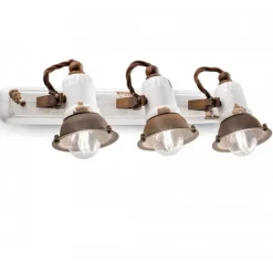 Applique Triplo, New York Di Ferroluce, Realizzato Interamente In Italia.