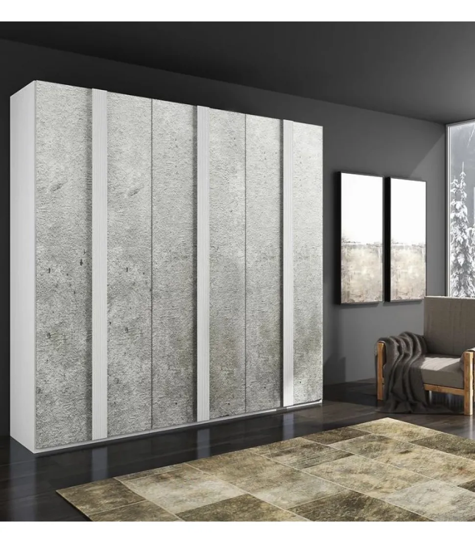 Armadio A 6 Ante Battenti Ravenna 120.