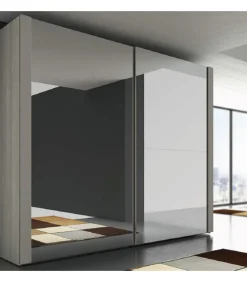 Armadio A 2 Ante Scorrevoli Con Specchi Barcellona 67B.