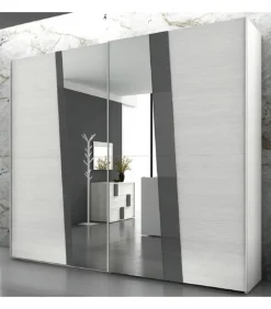 Armadio A 2 Ante Scorrevoli Cleo 05, 100% Made In Italy.