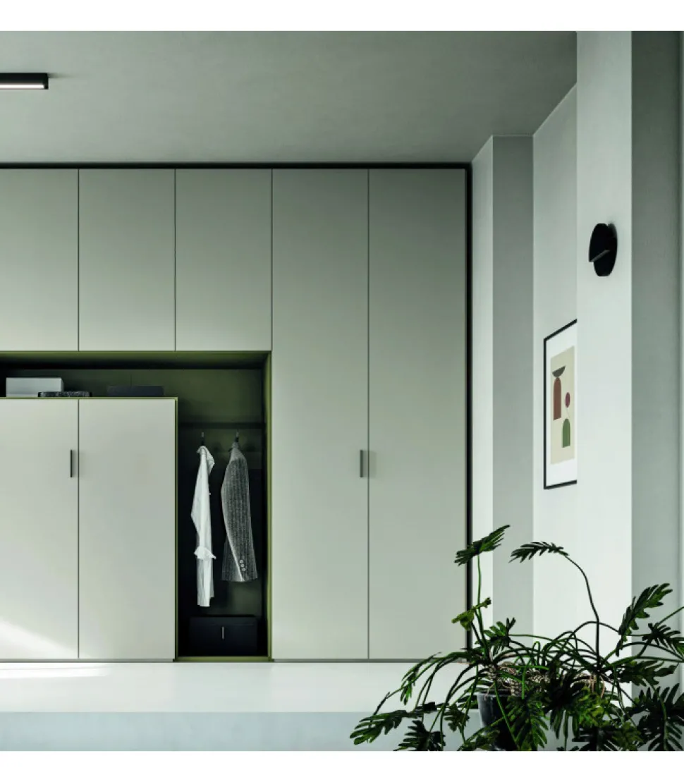 Armadio Battente Con Nicchia Appendiabiti