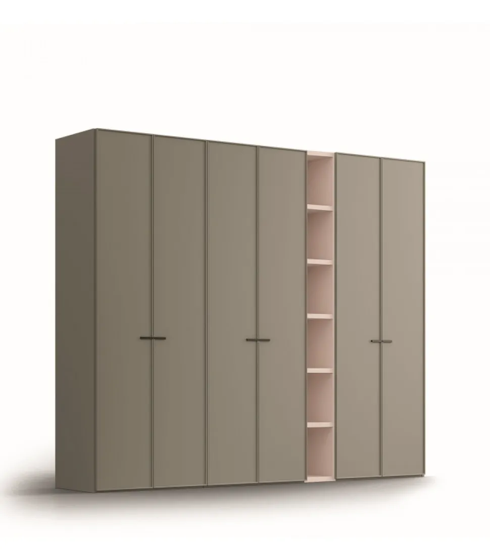 Armadio Con Anta Cornice E Libreria