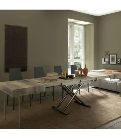 Assist At032 Tavolino Da Salotto Trasformabile In Tavolo Pranzo Piano In Folding