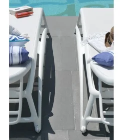 Atlantico, Lettino Prendisole In Polipropilene E Tessuto