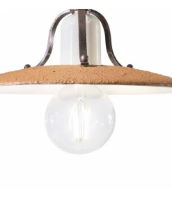 Bologna Plafoniera, Con Fili Di Diversi Colori Sul Paraluce