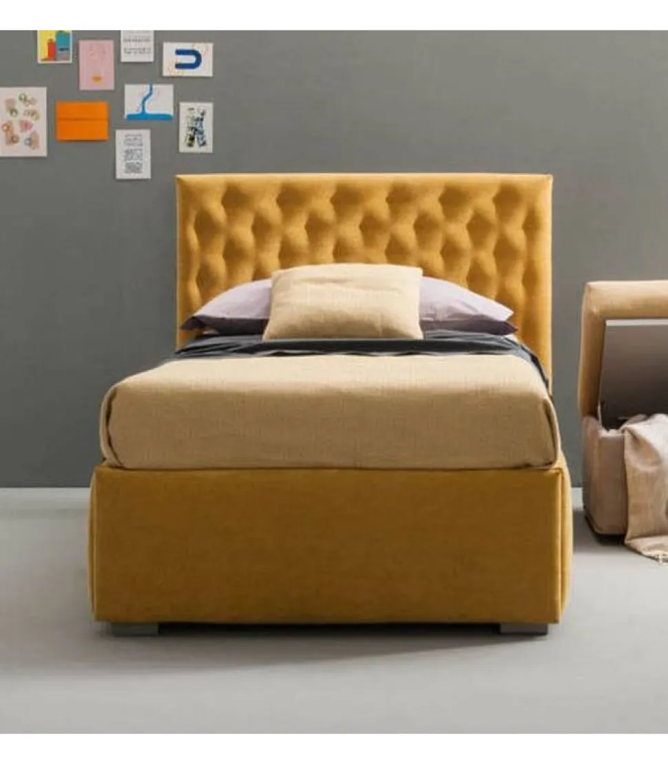 Bubbles Con Secondo Letto Estraibile O Cassettoni Con Preziosa Testiera Trapuntata