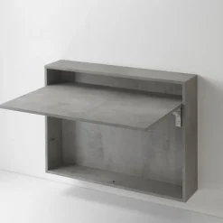 Bureau, Tavolo Scrivania Chiudibile A Ribalta Con Vano Portaoggetti