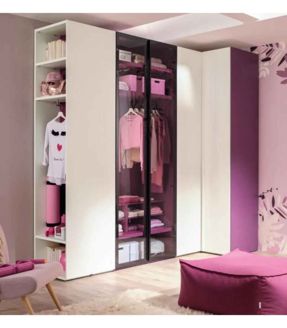 Camera Da Letto Componibile Yc312 Di Moretti Compact, Scegli Tu Gli Elementi E Il Loro Colore.