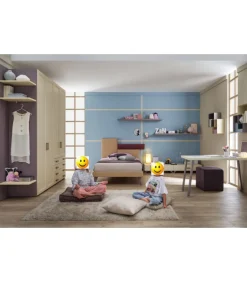 Camera Da Letto Personalizzabile E Componibile, Vg302 Di Moretti Compact.