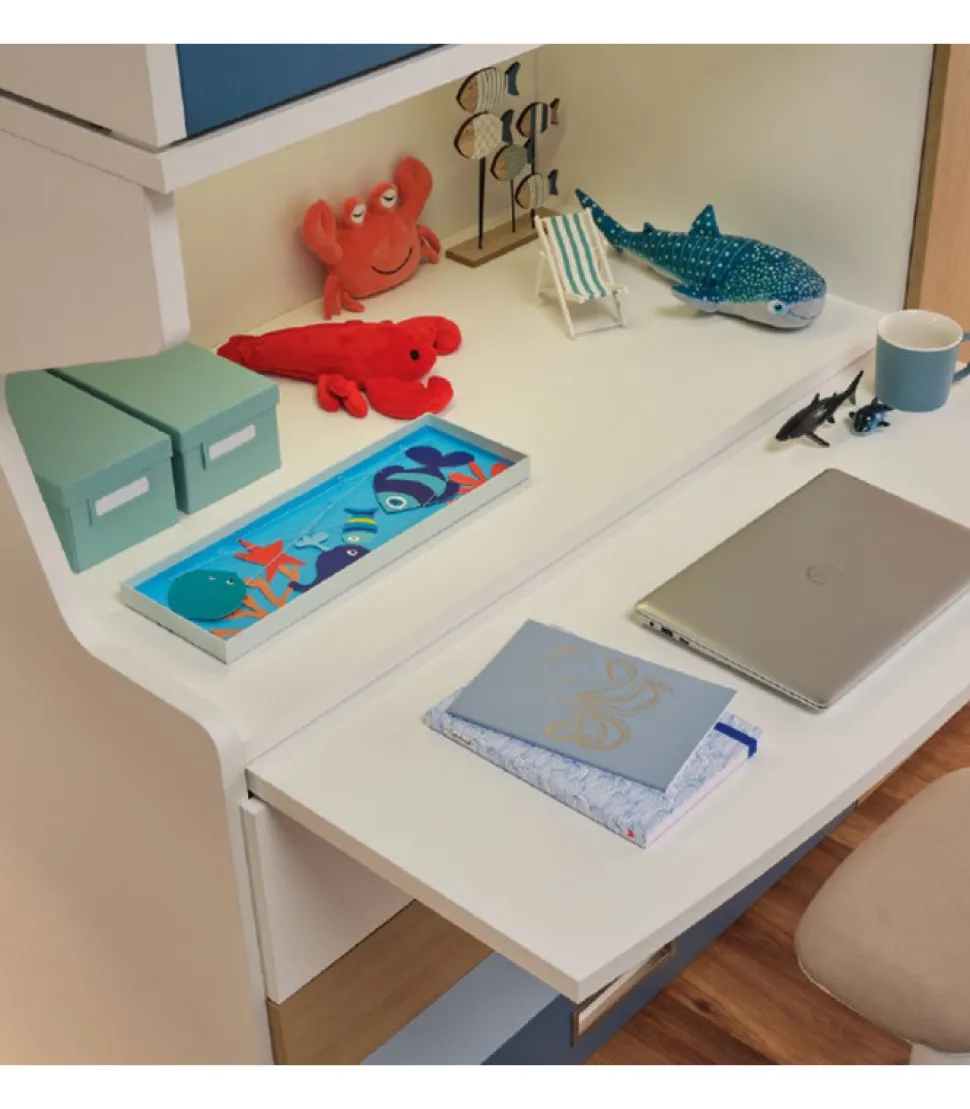 Cameretta Componibile Con Letto A Soppalco - Modello Kc511