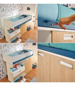 Cameretta Componibile Con Letto A Soppalco - Modello Kc511