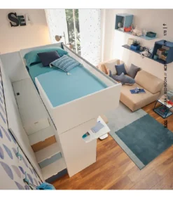 Cameretta Componibile Con Letto A Soppalco - Modello Kc511