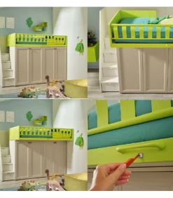 Cameretta Componibile Kc512: Spazio, Stile E Funzionalita Per La Tua Casa