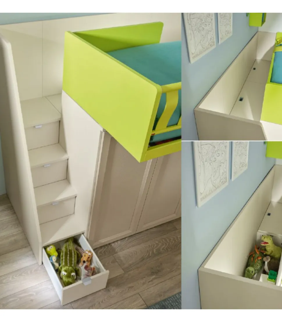 Cameretta Componibile Kc512: Spazio, Stile E Funzionalita Per La Tua Casa