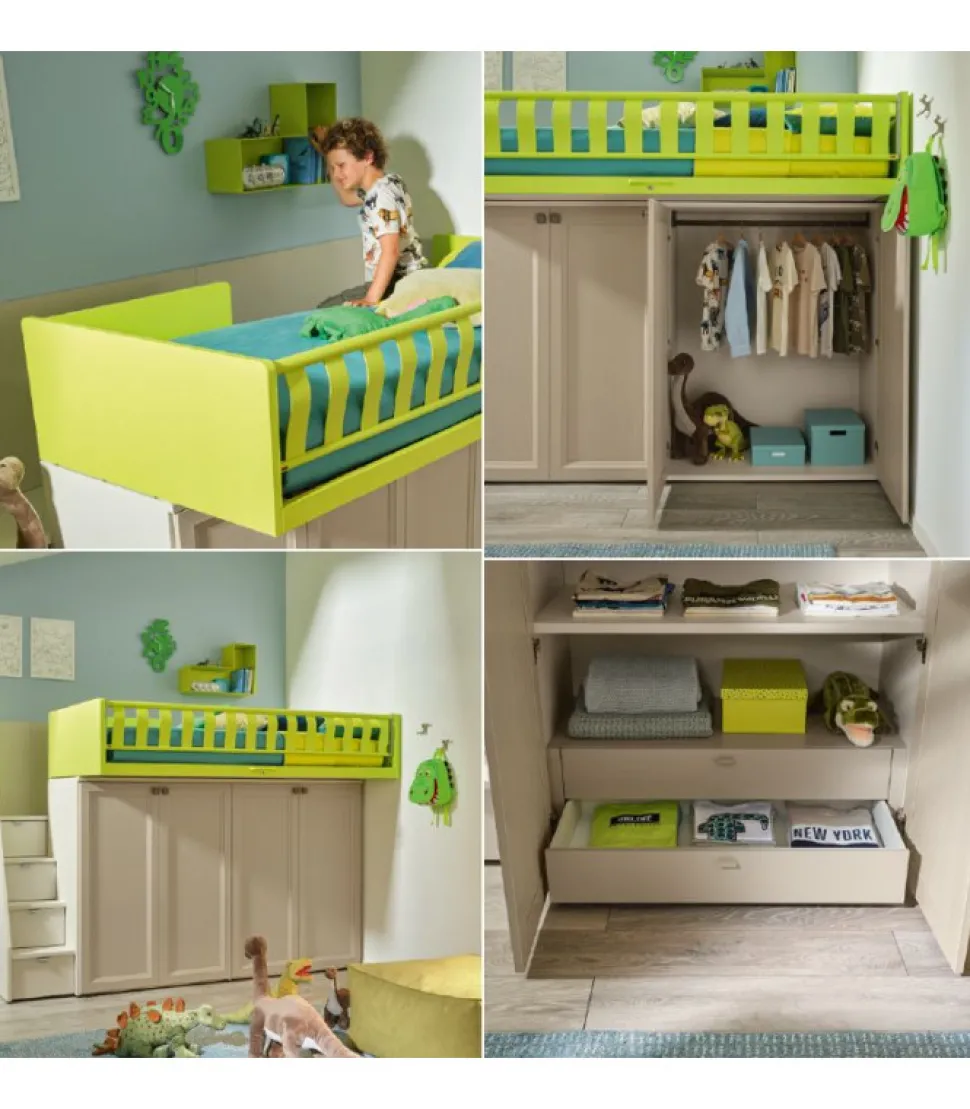 Cameretta Componibile Kc512: Spazio, Stile E Funzionalita Per La Tua Casa