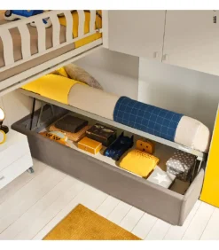 Cameretta Componibile Modello Kc507 - Letto A Castello Con Armadio Attrezzato