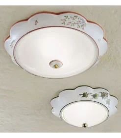 Capua Plafoniera, Con Fili Di Diversi Colori Sul Paraluce