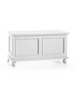 Cassapanca Este In Legno Laccato Bianco Opaco