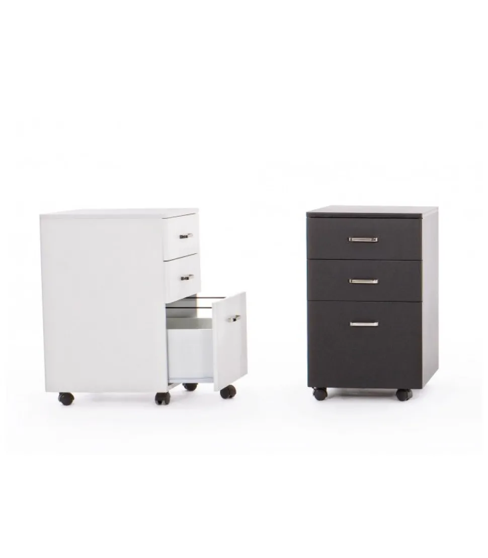 Cassettiera Nadir 3C Frassino Bianco