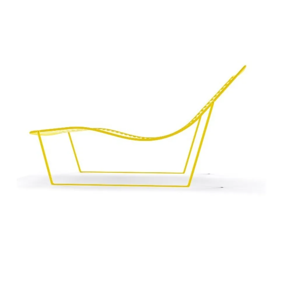 Chaise Longue Link C In Metallo Colorato Di Gradevole Design E Confortevole