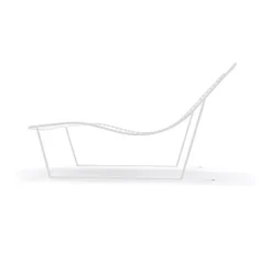 Chaise Longue Link C In Metallo Colorato Di Gradevole Design E Confortevole