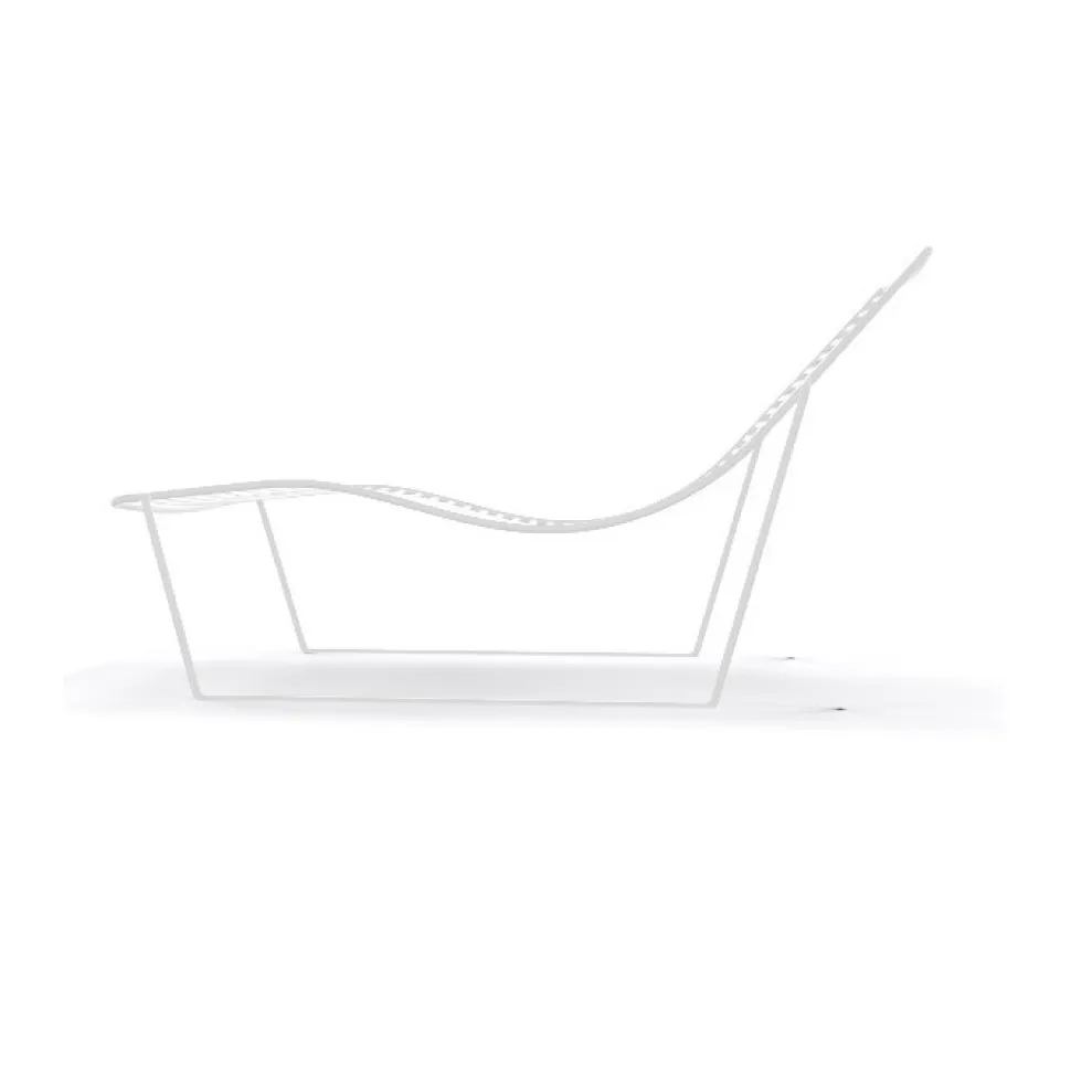 Chaise Longue Link C In Metallo Colorato Di Gradevole Design E Confortevole