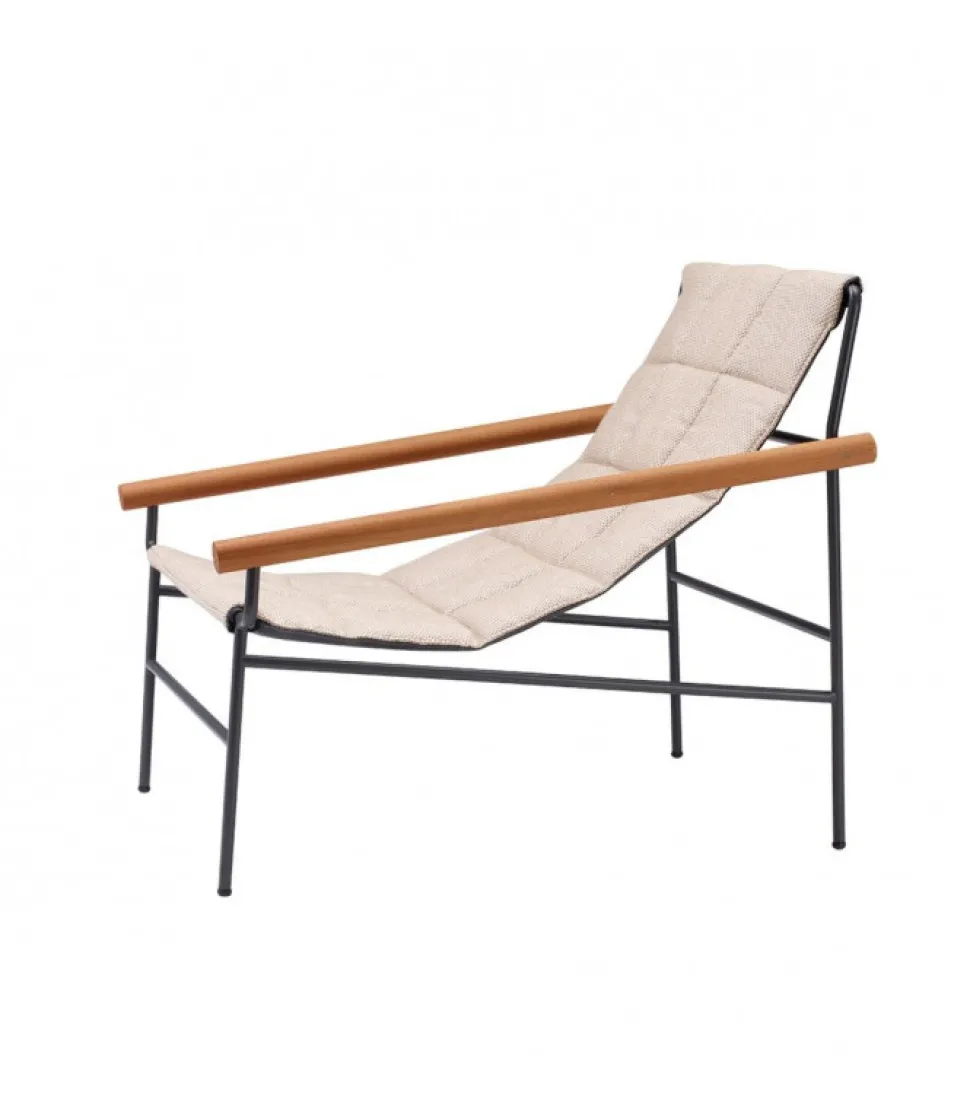 Chaise-Lounge Dress Code Glam Di Scab, Progettata E Realizzata In Italia Per L'Uso Outdoor, Certificata Catas.