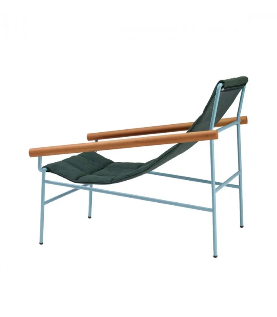 Chaise-Lounge Dress Code Glam Di Scab, Progettata E Realizzata In Italia Per L'Uso Outdoor, Certificata Catas.