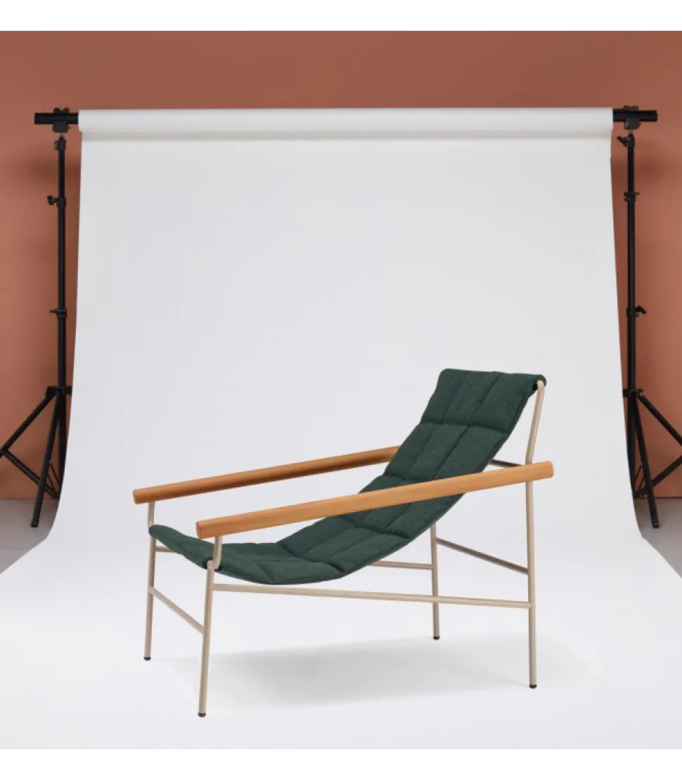 Chaise-Lounge Dress Code Glam Di Scab, Progettata E Realizzata In Italia Per L'Uso Outdoor, Certificata Catas.