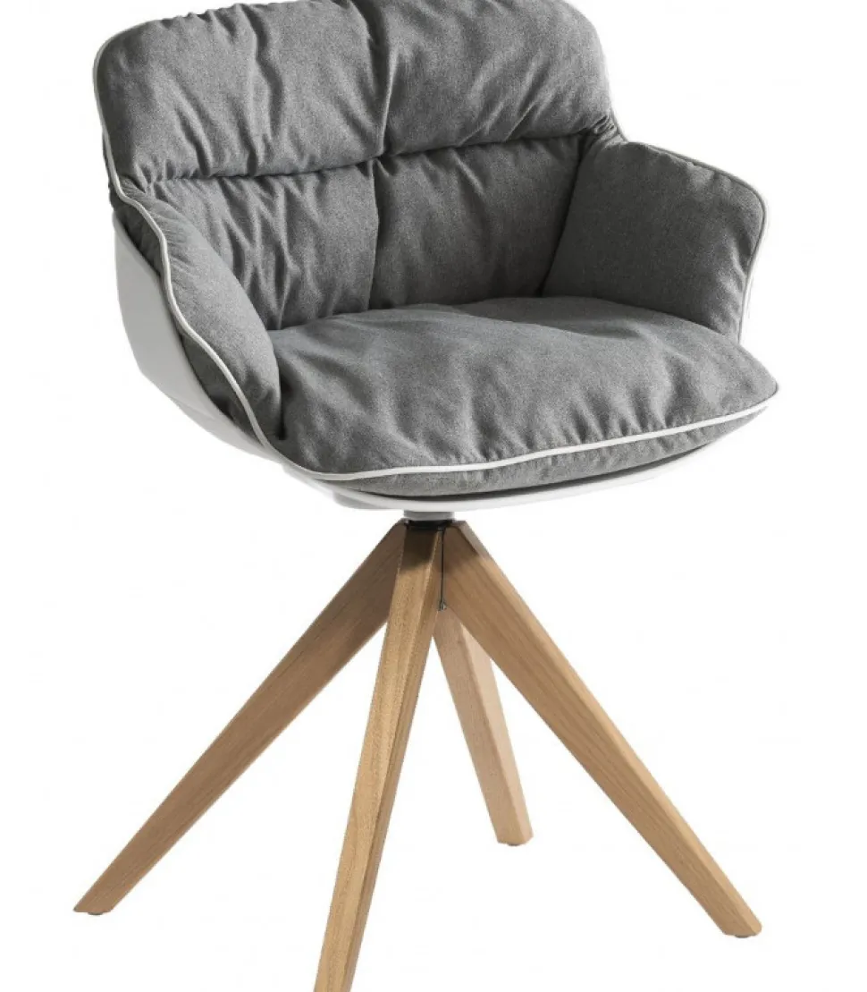 Choppy Pl Con Seduta Girevole In Tecnopolimero Rivestita.