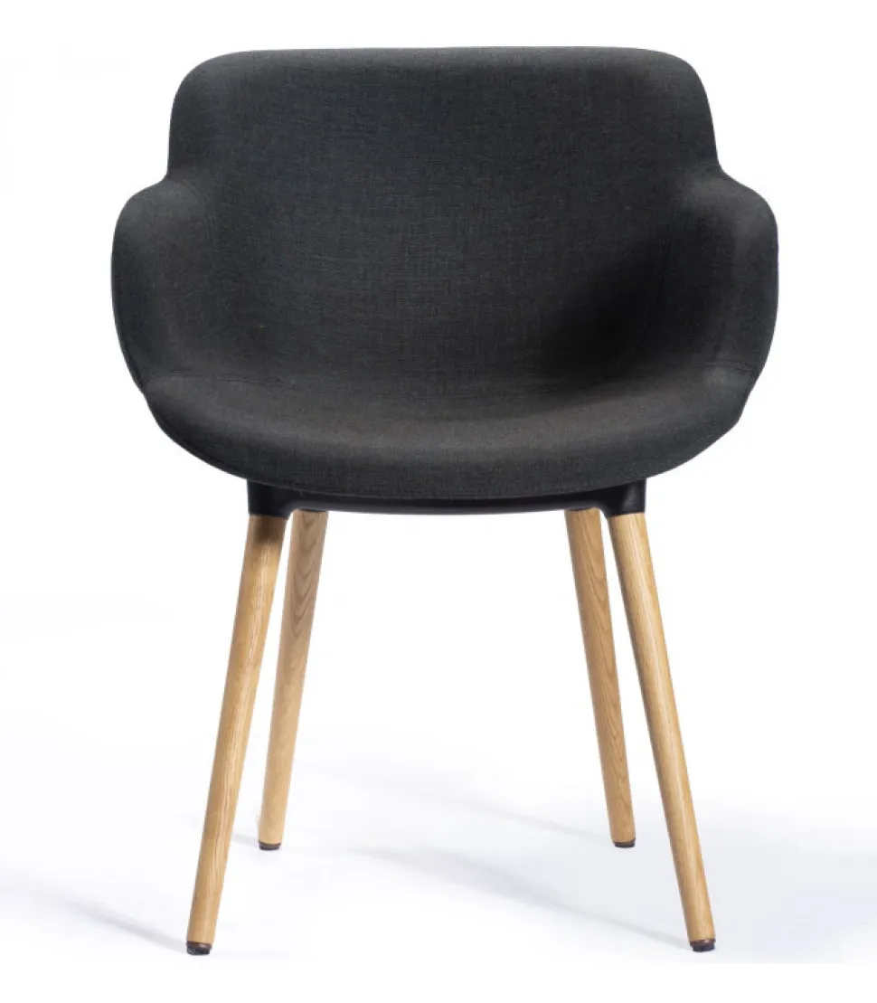 Choppy Sleek Bl Con Gambe In Legno Di Faggio.