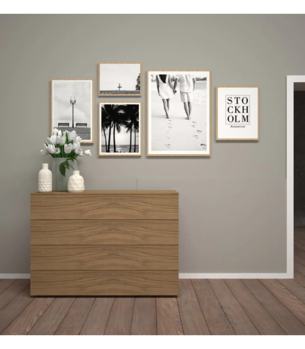 Como Sistema Diciotto A 4 Cassetti