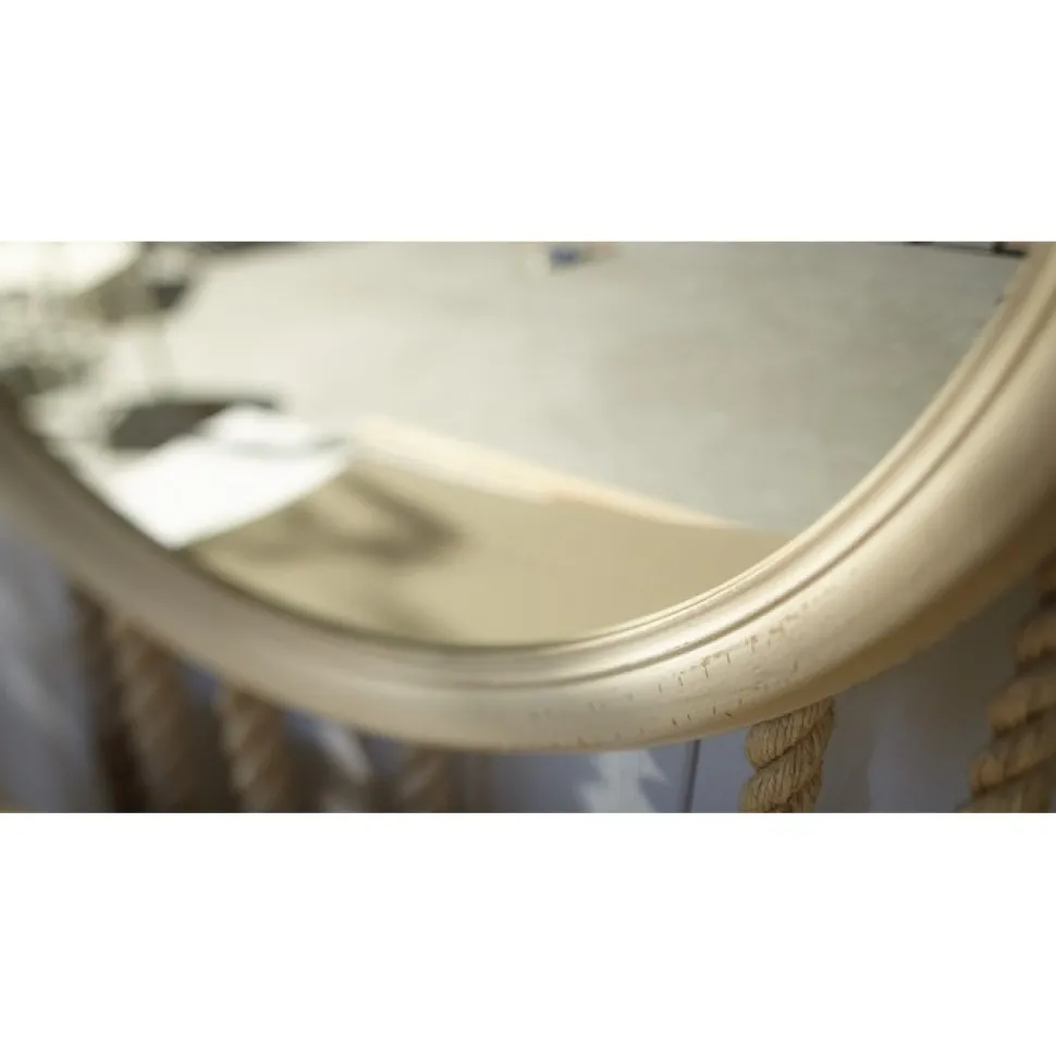 Comodino Bombato 2 Cassetti 2242 Finitura Shabby Chic