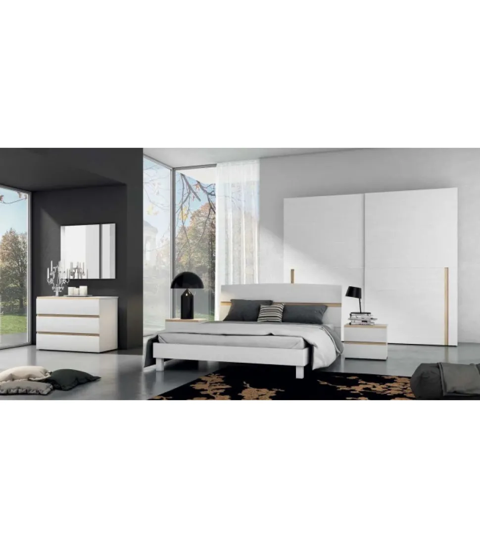 Composizione 7 Della Collezione Di Camere Gold. 100% Made In Italy.