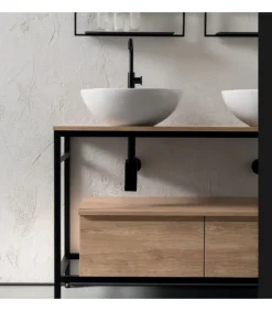 Composizione Bg009 Del Gruppo B-Go Di Bagni Compab, 100% Made In Italy.