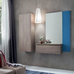 Composizione Ingresso Con Pensile Guardaroba E Specchiera Art 632