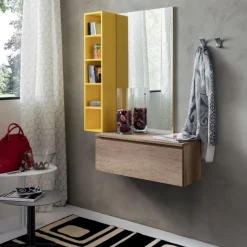 Composizione Ingresso Pensile Con Specchiera E Appnediabti L. 107 Cm Art 630