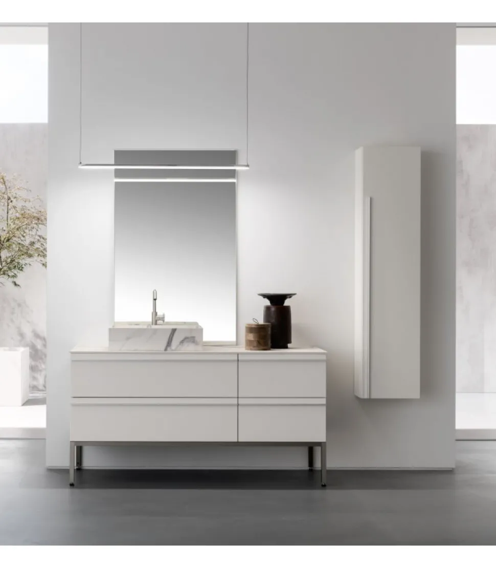 Composizione Per Il Bagno Bd001 Di Compab, Progettata E Realizzata In Italia.