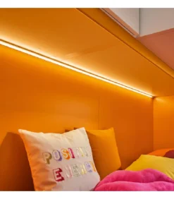 Composizione Soppalco Cameretta Modello Kc505: Letto A Castello Laccato Opaco In Vari Colori E Finiture Laccate E Laminati Disponibili