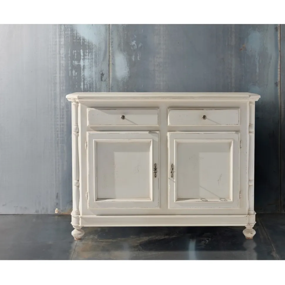 Credenza 2 Cassetti E 2 Porte 300 In Finitura Shabby Chic