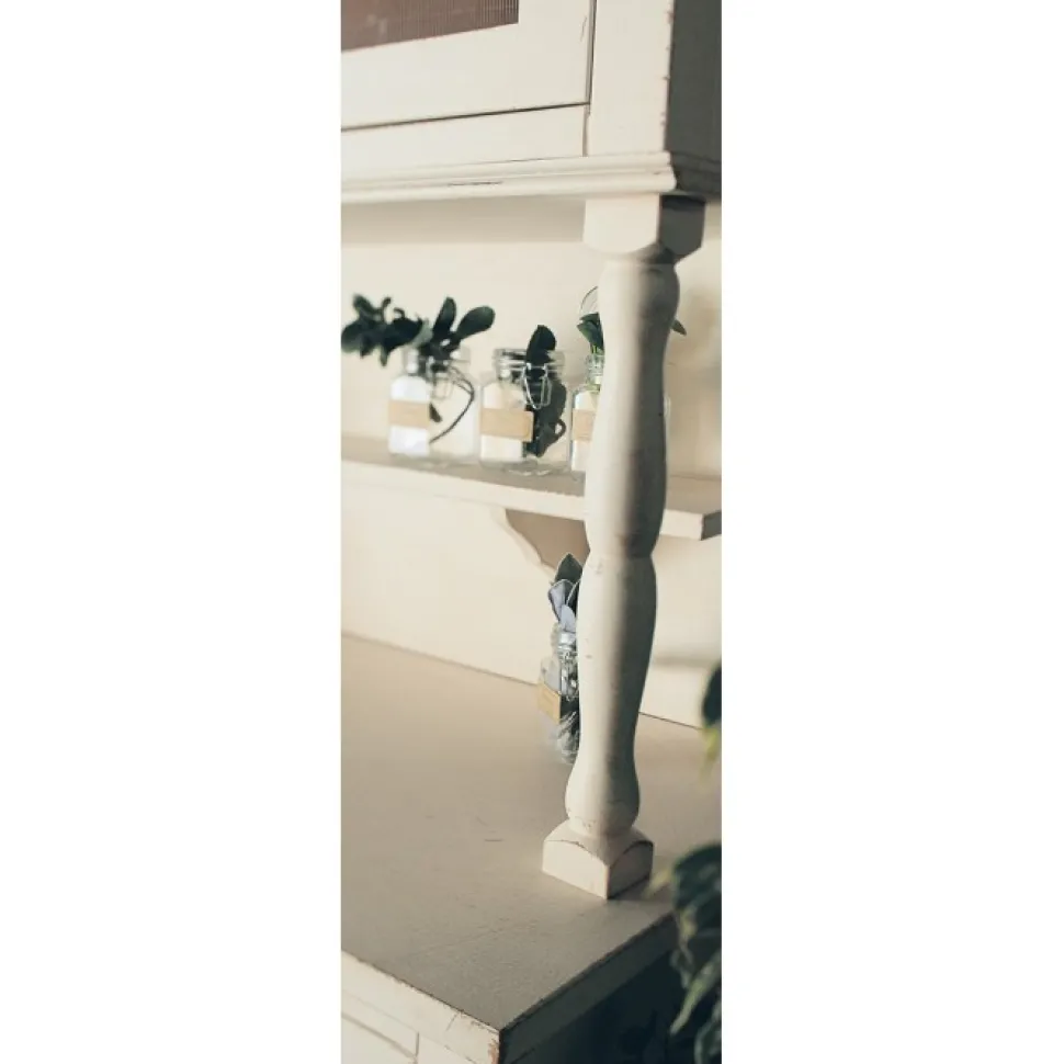 Credenza Con Alzata 2 Ante E Mensola 301 In Finitura Shabby Chic