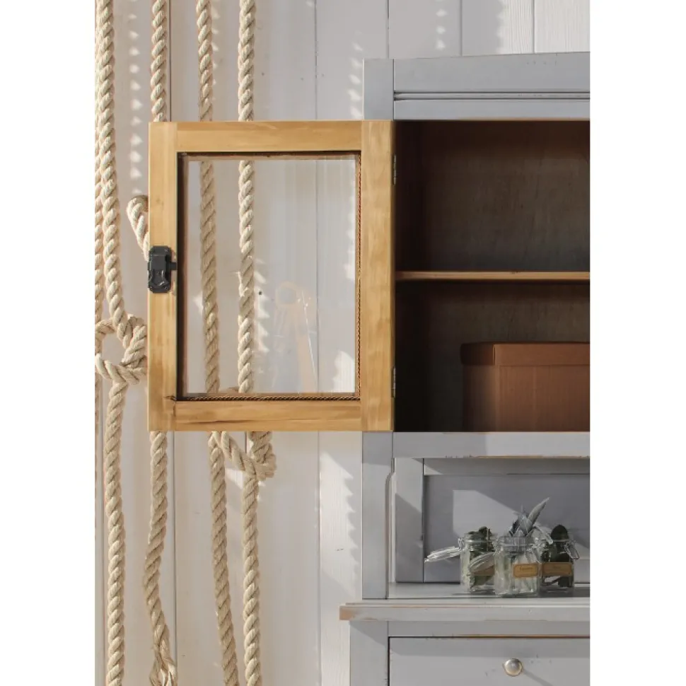 Credenza Con Alzata 3 Porte E Mensola 401 In Finitura Shabby Chic