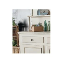 Credenza Con Piattaia Sagomata 306 In Finitura Shabby Chic