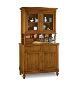 Cristalliera 2 Ante Noce Di Classico Italiano