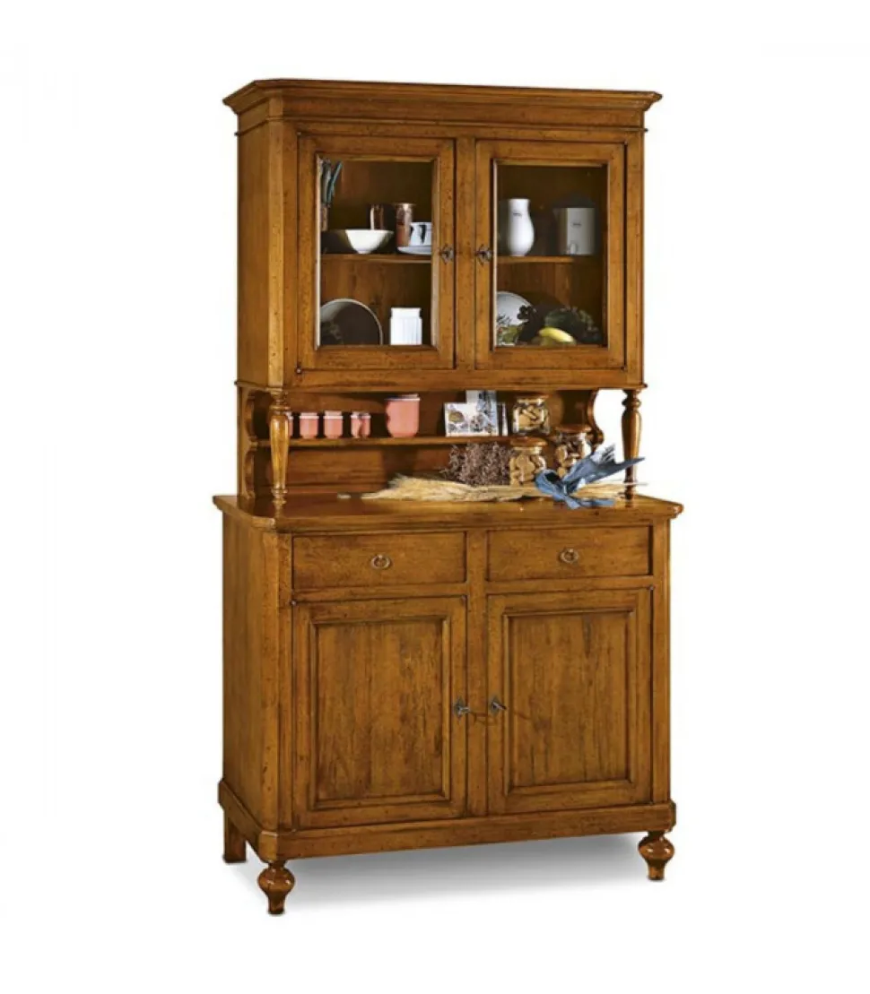 Cristalliera 2 Ante Noce Di Classico Italiano