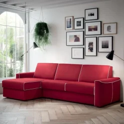 Dakota, Divano Con Penisola E Pratico Letto