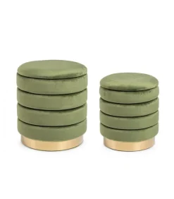 Darina Set 2 Pouf Con Contenitore